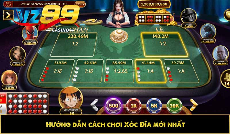 Hướng dẫn cách chơi Xóc Đĩa mới nhất